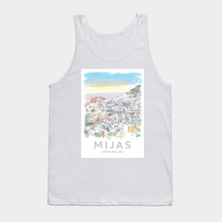 Mijas Pueblo Costa Del Sol Art Tank Top